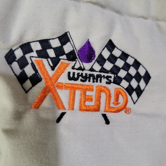 VTG Wynn's Xtend Racing Puffer Winter Jacket Beige Wiman Union USA SZ Small - Picture 5 of 10